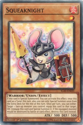 Squeaknight (IGAS-EN031) - Ignition Assault 1st Edition Ignition Assault Yugioh Single Squirtle Squad Card Shop.
