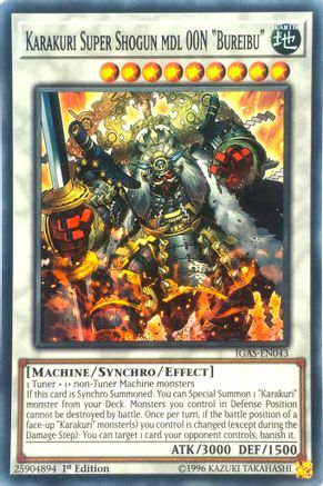 Karakuri Super Shogun mdl 00N "Bureibu" (IGAS-EN043) - Ignition Assault 1st Edition Ignition Assault Yugioh Single Squirtle Squad Card Shop.
