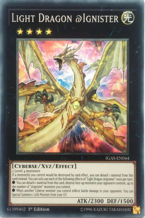 Light Dragon @Ignister (IGAS-EN044) - Ignition Assault 1st Edition Ignition Assault Yugioh Single Squirtle Squad Card Shop.