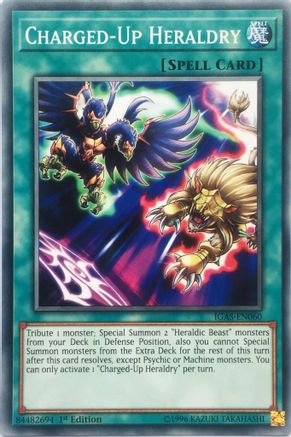 Charged-Up Heraldry (IGAS-EN060) - Ignition Assault 1st Edition Ignition Assault Yugioh Single Squirtle Squad Card Shop.