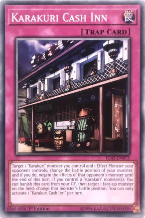 Karakuri Cash Inn (IGAS-EN073) - Ignition Assault Unlimited Ignition Assault Yugioh Single Squirtle Squad Card Shop.