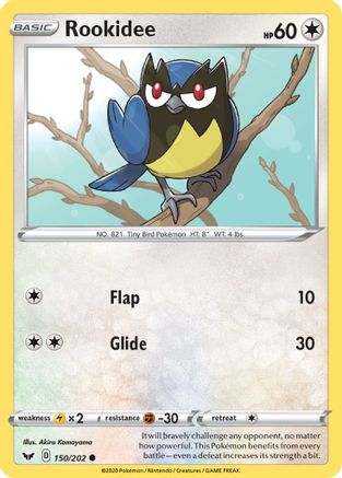Rookidee 150 - Reverse Holofoil SWSH01 Sword & Shield Base Set - Common SWSH01: Sword & Shield Base Set Pokemon Single Squirtle Squad Card Shop.
