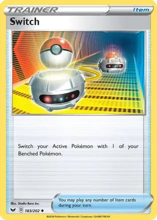 Switch 183 SWSH01 Sword & Shield Base Set - Uncommon