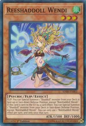 Reeshaddoll Wendi (SDSH-EN002) - Structure Deck: Shaddoll Showdown 1st Edition Structure Deck: Shaddoll Showdown Yugioh Single Squirtle Squad Card Shop.
