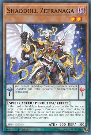 Shaddoll Zefranaga (SDSH-EN010) - Structure Deck: Shaddoll Showdown Unlimited Structure Deck: Shaddoll Showdown Yugioh Single Squirtle Squad Card Shop.