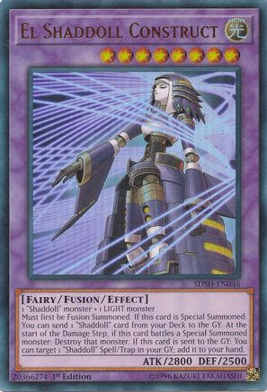 El Shaddoll Construct (SDSH-EN046) - Structure Deck: Shaddoll Showdown Unlimited Structure Deck: Shaddoll Showdown Yugioh Single Squirtle Squad Card Shop.