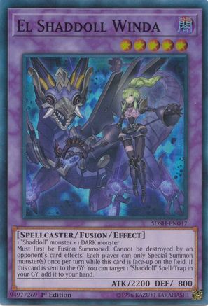 El Shaddoll Winda (SDSH-EN047) - Structure Deck: Shaddoll Showdown 1st Edition Structure Deck: Shaddoll Showdown Yugioh Single Squirtle Squad Card Shop.