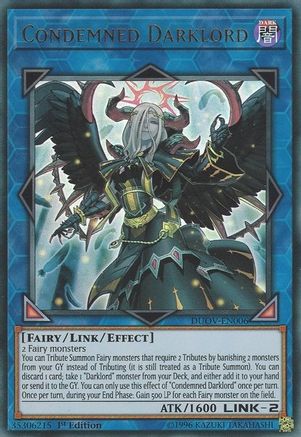 Condemned Darklord (DUOV-EN006) - Duel Overload 1st Edition Duel Overload Yugioh Single Squirtle Squad Card Shop.