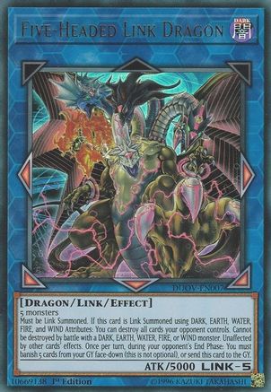 Five-Headed Link Dragon (DUOV-EN007) - Duel Overload 1st Edition Duel Overload Yugioh Single Squirtle Squad Card Shop.