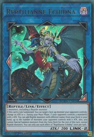 Reptilianne Echidna (DUOV-EN016) - Duel Overload 1st Edition Duel Overload Yugioh Single Squirtle Squad Card Shop.