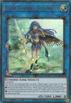 Lib the World Key Blademaster (DUOV-EN023) - Duel Overload 1st Edition Duel Overload Yugioh Single Squirtle Squad Card Shop.