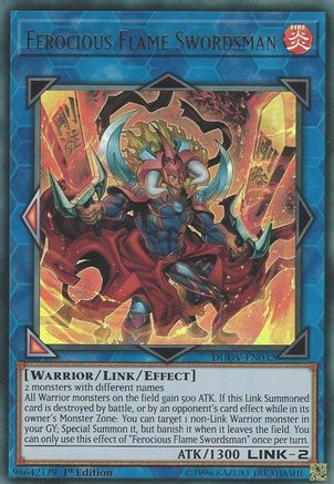 Ferocious Flame Swordsman (DUOV-EN032) - Duel Overload 1st Edition Duel Overload Yugioh Single Squirtle Squad Card Shop.
