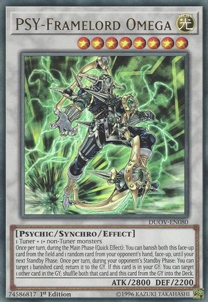 PSY-Framelord Omega (DUOV-EN080) - Duel Overload 1st Edition Duel Overload Yugioh Single Squirtle Squad Card Shop.