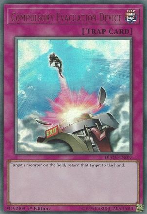 Compulsory Evacuation Device (DUOV-EN097) - Duel Overload 1st Edition Duel Overload Yugioh Single Squirtle Squad Card Shop.
