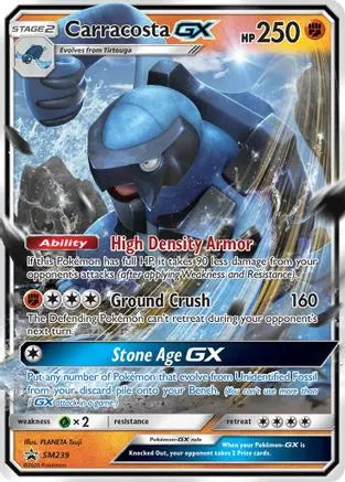 Carracosta GX SM239 - Holofoil SM Promos - Promo SM Promos Pokemon Single Squirtle Squad Card Shop.