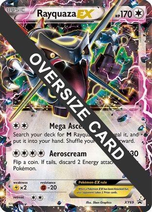 Rayquaza EX - XY69 - Holofoil Jumbo Cards - Promo Jumbo Cards Pokemon Single Squirtle Squad Card Shop.