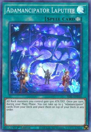 Adamancipator Laputite (SESL-EN010) - Secret Slayers 1st Edition Secret Slayers Yugioh Single Squirtle Squad Card Shop.