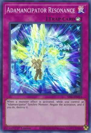 Adamancipator Resonance (SESL-EN013) - Secret Slayers 1st Edition Secret Slayers Yugioh Single Squirtle Squad Card Shop.