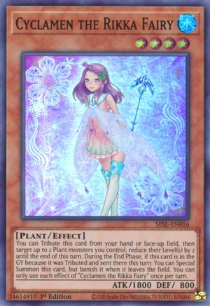 Cyclamen the Rikka Fairy (SESL-EN016) - Secret Slayers 1st Edition Secret Slayers Yugioh Single Squirtle Squad Card Shop.