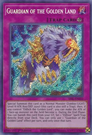 Guardian of the Golden Land (SESL-EN032) - Secret Slayers 1st Edition Secret Slayers Yugioh Single Squirtle Squad Card Shop.