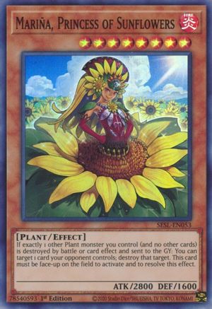Mariña, Princess of Sunflowers (SESL-EN053) - Secret Slayers 1st Edition Secret Slayers Yugioh Single Squirtle Squad Card Shop.