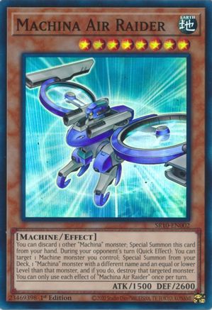 Machina Air Raider (SR10-EN002) - Structure Deck: Mechanized Madness 1st Edition Structure Deck: Mechanized Madness Yugioh Single Squirtle Squad Card Shop.