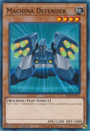 Machina Defender (SR10-EN012) - Structure Deck: Mechanized Madness 1st Edition Structure Deck: Mechanized Madness Yugioh Single Squirtle Squad Card Shop.