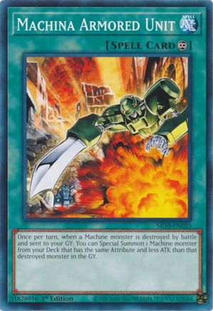 Machina Armored Unit (SR10-EN025) - Structure Deck: Mechanized Madness 1st Edition Structure Deck: Mechanized Madness Yugioh Single Squirtle Squad Card Shop.