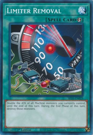 Limiter Removal (SR10-EN029) - Structure Deck: Mechanized Madness 1st Edition Structure Deck: Mechanized Madness Yugioh Single Squirtle Squad Card Shop.