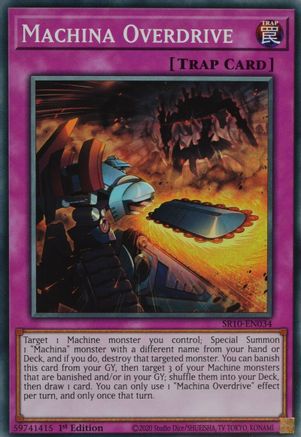 Machina Overdrive (SR10-EN034) - Structure Deck: Mechanized Madness 1st Edition Structure Deck: Mechanized Madness Yugioh Single Squirtle Squad Card Shop.