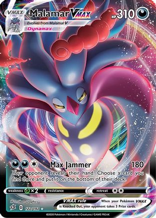 Malamar VMAX 122 - Holofoil SWSH02 Rebel Clash - Ultra Rare SWSH02: Rebel Clash Pokemon Single Squirtle Squad Card Shop.