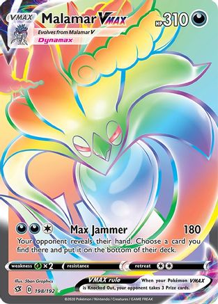 Malamar VMAX (Secret) - Holofoil SWSH02 Rebel Clash - Secret Rare SWSH02: Rebel Clash Pokemon Single Squirtle Squad Card Shop.