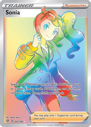 Sonia (Secret) 203/192 - Holofoil SWSH02 Rebel Clash - Secret Rare SWSH02: Rebel Clash Pokemon Single Squirtle Squad Card Shop.