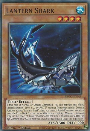 Lantern Shark (ETCO-EN018) - Eternity Code 1st Edition Eternity Code Yugioh Single Squirtle Squad Card Shop.
