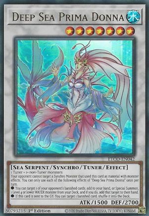Deep Sea Prima Donna (ETCO-EN042) - Eternity Code 1st Edition Eternity Code Yugioh Single Squirtle Squad Card Shop.