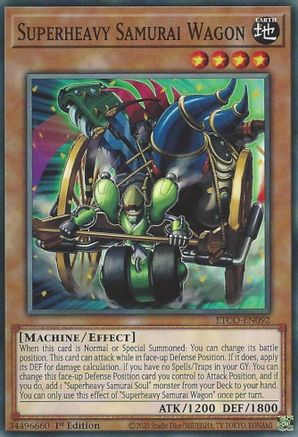 Superheavy Samurai Wagon (ETCO-EN092) - Eternity Code 1st Edition Eternity Code Yugioh Single Squirtle Squad Card Shop.