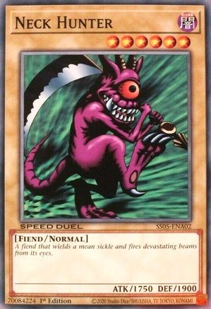 Neck Hunter (SS05-ENA02) - Speed Duel Decks: Twisted Nightmares 1st Edition Speed Duel Decks: Twisted Nightmares Yugioh Single Squirtle Squad Card Shop.