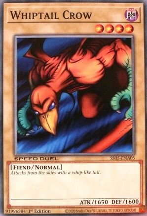 Whiptail Crow (SS05-ENA05) - Speed Duel Decks: Twisted Nightmares 1st Edition Speed Duel Decks: Twisted Nightmares Yugioh Single Squirtle Squad Card Shop.