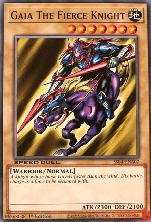 Gaia The Fierce Knight (SS04-ENA02) - Speed Duel Decks: Match of the Millennium 1st Edition Speed Duel Decks: Match of the Millennium Yugioh Single Squirtle Squad Card Shop.