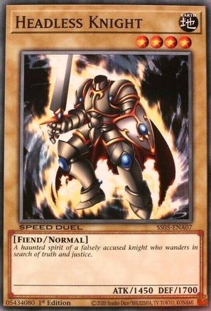 Headless Knight (SS05-ENA07) - Speed Duel Decks: Twisted Nightmares 1st Edition Speed Duel Decks: Twisted Nightmares Yugioh Single Squirtle Squad Card Shop.
