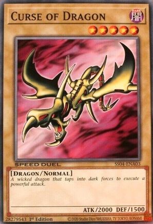Curse of Dragon (SS04-ENA03) - Speed Duel Decks: Match of the Millennium 1st Edition Speed Duel Decks: Match of the Millennium Yugioh Single Squirtle Squad Card Shop.