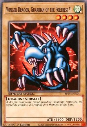 Winged Dragon, Guardian of the Fortress #1 (SS04-ENA04) - Speed Duel Decks: Match of the Millennium 1st Edition Speed Duel Decks: Match of the Millennium Yugioh Single Squirtle Squad Card Shop.