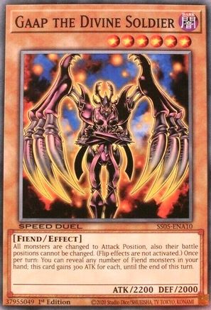 Gaap the Divine Soldier (SS05-ENA10) - Speed Duel Decks: Twisted Nightmares 1st Edition Speed Duel Decks: Twisted Nightmares Yugioh Single Squirtle Squad Card Shop.