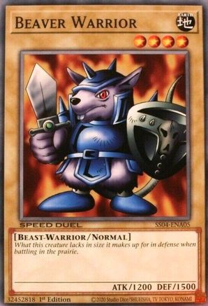 Beaver Warrior (SS04-ENA05) - Speed Duel Decks: Match of the Millennium 1st Edition Speed Duel Decks: Match of the Millennium Yugioh Single Squirtle Squad Card Shop.