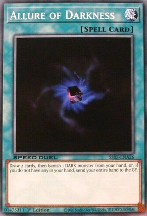 Allure of Darkness (SS05-ENA26) - Speed Duel Decks: Twisted Nightmares 1st Edition Speed Duel Decks: Twisted Nightmares Yugioh Single Squirtle Squad Card Shop.