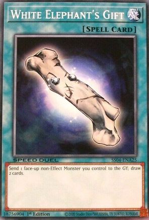 White Elephant's Gift (SS04-ENA25) - Speed Duel Decks: Match of the Millennium 1st Edition Speed Duel Decks: Match of the Millennium Yugioh Single Squirtle Squad Card Shop.