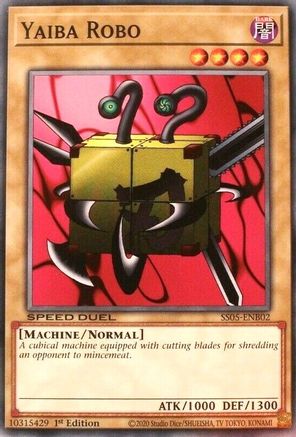 Yaiba Robo (SS05-ENB02) - Speed Duel Decks: Twisted Nightmares 1st Edition Speed Duel Decks: Twisted Nightmares Yugioh Single Squirtle Squad Card Shop.