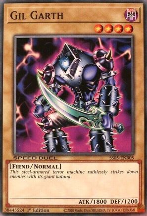 Gil Garth (SS05-ENB05) - Speed Duel Decks: Twisted Nightmares 1st Edition Speed Duel Decks: Twisted Nightmares Yugioh Single Squirtle Squad Card Shop.