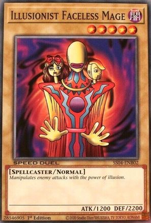 Illusionist Faceless Mage (SS04-ENB02) - Speed Duel Decks: Match of the Millennium 1st Edition Speed Duel Decks: Match of the Millennium Yugioh Single Squirtle Squad Card Shop.