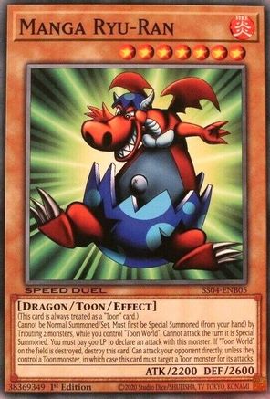 Manga Ryu-Ran (SS04-ENB05) - Speed Duel Decks: Match of the Millennium 1st Edition Speed Duel Decks: Match of the Millennium Yugioh Single Squirtle Squad Card Shop.